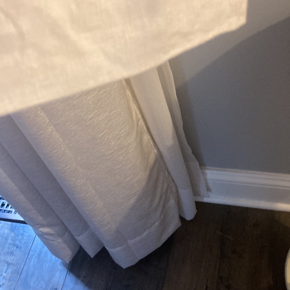 White linen J crew dress with black piping - Picture 4 of 4